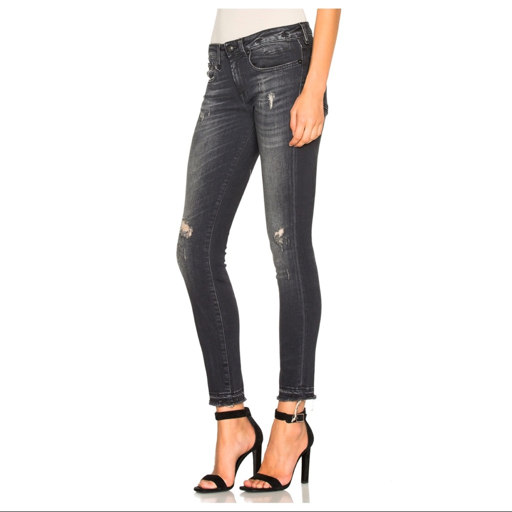 *SOLD* Strummer Black R13 Alison Crop Jeans